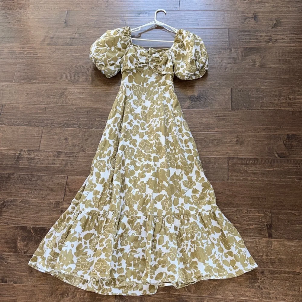 English Factory floral sweetheart cutout maxi dress - Picture 4 of 8